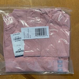 NWT Oshkosh size 2T pink hooded long sleeve